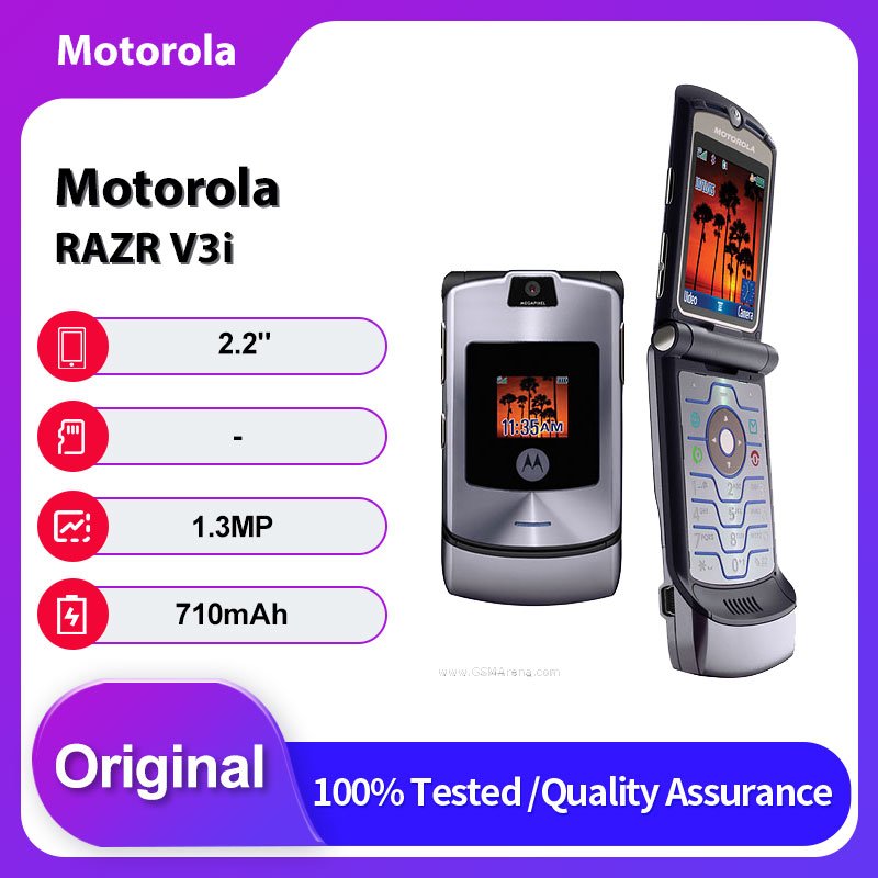 Original Entsperrtes Motorola RAZR V3i 2G 1.3MP Bluetooth