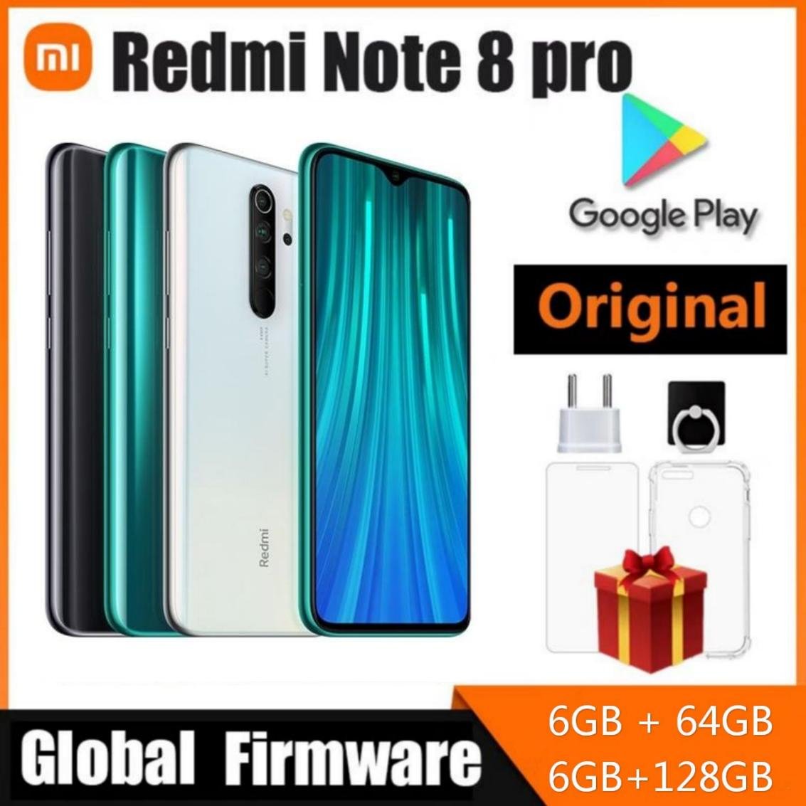 Global ROM Xiaomi Redmi Note 8 Pro 6 GB 64 GB/128 GB 4G Smartphone Android